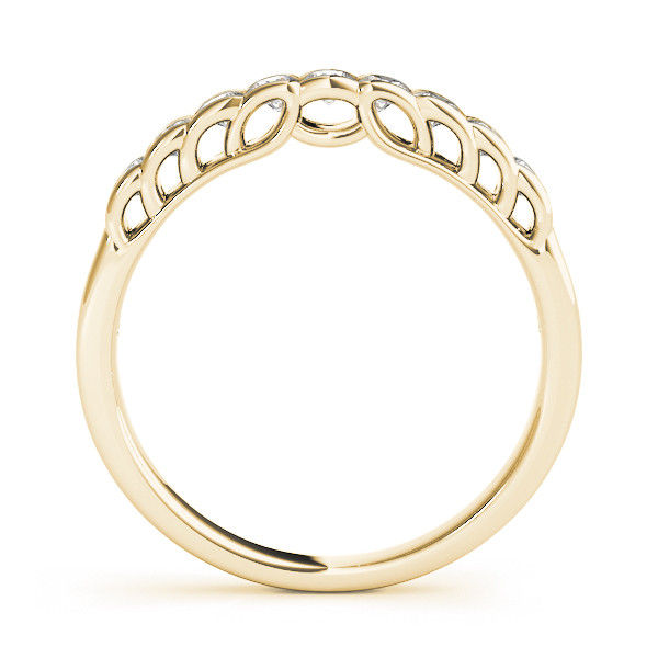Thumbnail: 14kt Gold Diamond Ladies Channel Set Design Wedding Band