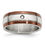 Thumbnail: Stainless Steel Brushed/Polished Brown IP 1/20ct Diamond 8mm Band
