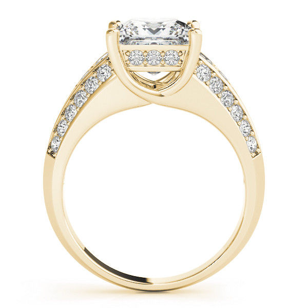 Thumbnail: 14kt Gold Multi Row Diamond Engagement Ring