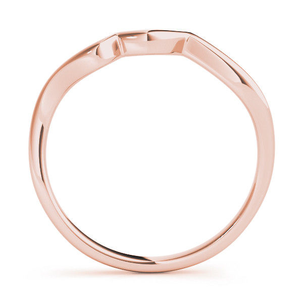 Thumbnail: 14kt Gold Diamond Ladies Curved Wedding
