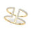 Thumbnail: 14kt Gold Fashion Diamond Ring.