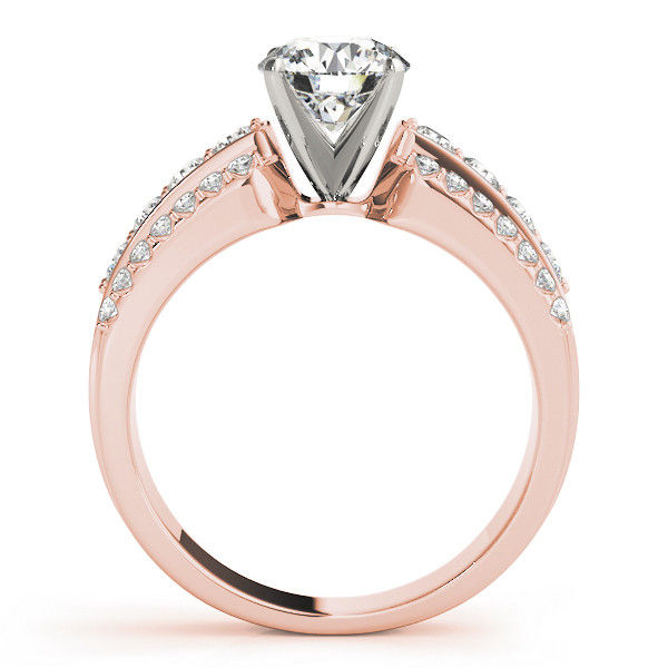 Thumbnail: 14kt Gold Multi Row Diamond Engagement Ring
