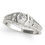 Thumbnail: 14kt Gold Art Deco Vintage Style Diamond Engagement Ring.