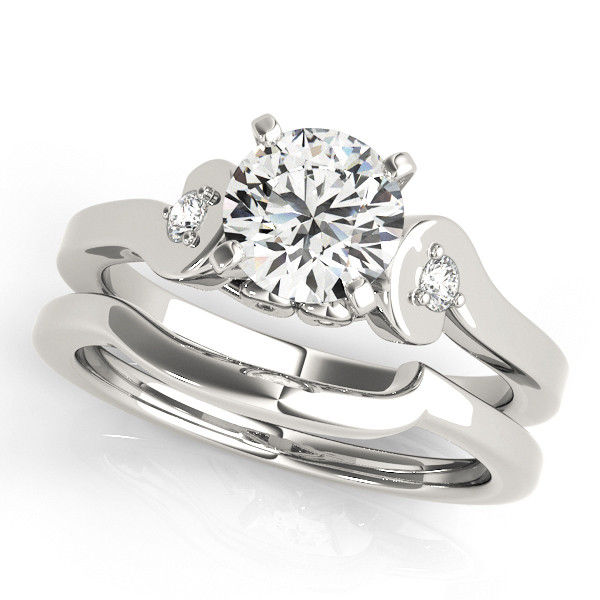 Thumbnail: 14KT Gold Three Stone Diamond Engagement Ring