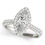 Thumbnail: 14KT Gold Pave Diamond Engagement Ring