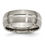 Thumbnail: Chisel Titanium Brushed and Polished 8mm Grooved Band