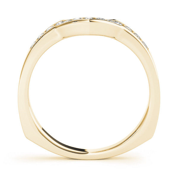 Thumbnail: 14kt Gold Diamond Ladies Channel Set Design Wedding Band