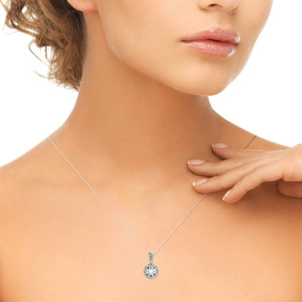 Thumbnail: 14kt Gold Fashion Diamond Necklace