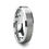 Thumbnail: SYLVIA Brushed Tungsten Carbide Ring with Beveled Edges - 4mm & 6mm