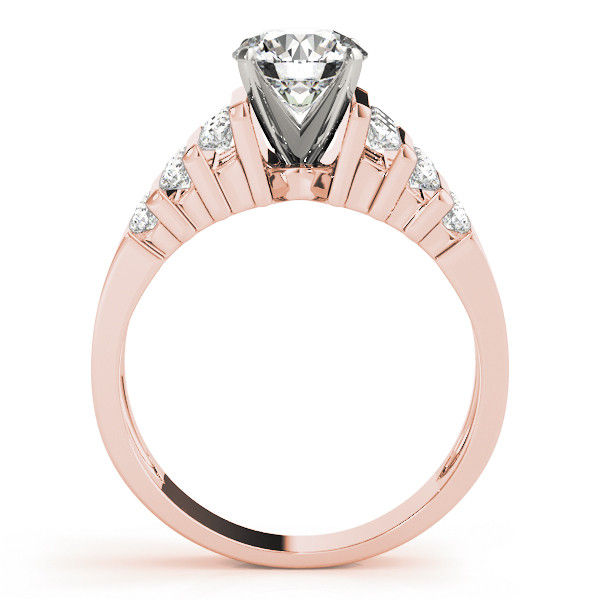 Thumbnail: 14kt Gold Multi Row Diamond Engagement Ring