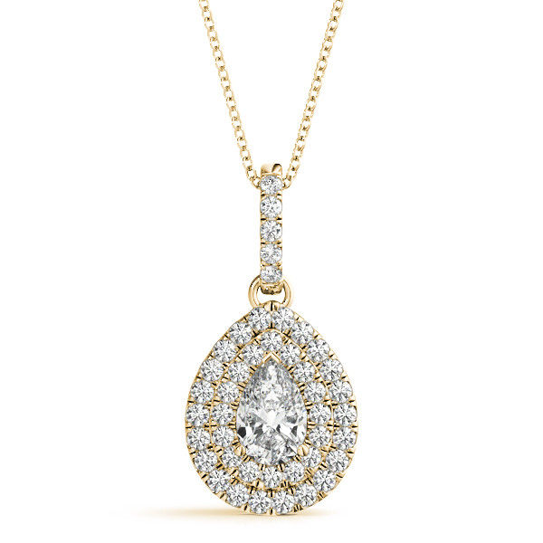 Thumbnail: 14kt Gold Fashion Diamond Necklace