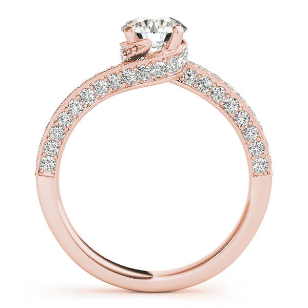 Thumbnail: 14kt Gold Art Deco Vintage Style Diamond Engagement Ring.