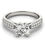 Thumbnail: 14KT Gold Pave Diamond Engagement Ring