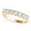 Thumbnail: 14kt Gold Diamond Ladies Prong Set Design Wedding Ban