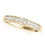 Thumbnail: 14kt Gold Diamond Ladies Channel Set Design Wedding Band