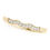 Thumbnail: 14kt Gold Diamond Ladies Curved Wedding
