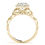 Thumbnail: 14kt Gold Halo Diamond Engagement Ring.