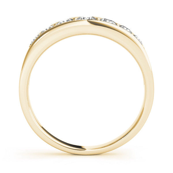 Thumbnail: 14kt Gold Diamond Ladies Channel Set Design Wedding Band