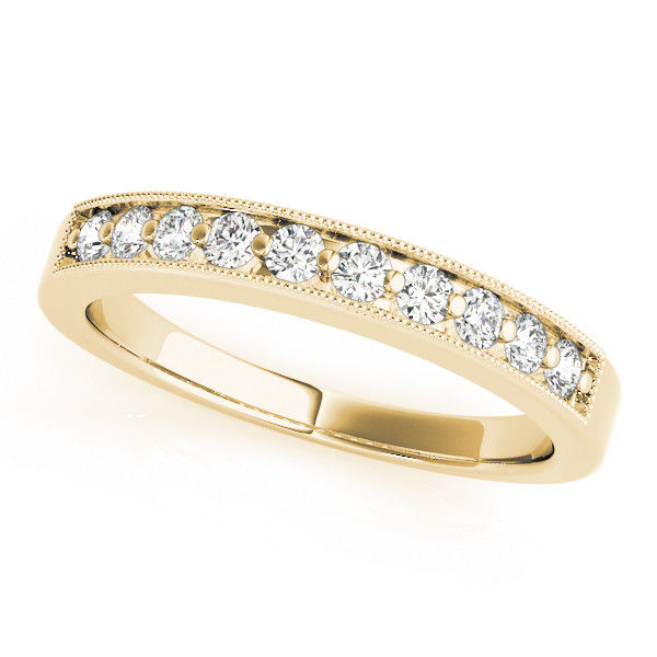 Thumbnail: 14kt Gold Diamond Ladies Channel Set Design Wedding Band
