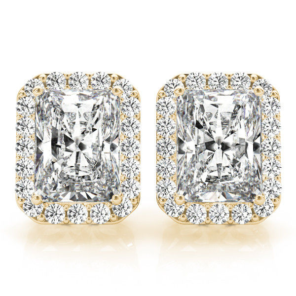 Thumbnail: 14kt Gold Fashion Diamond Earrings