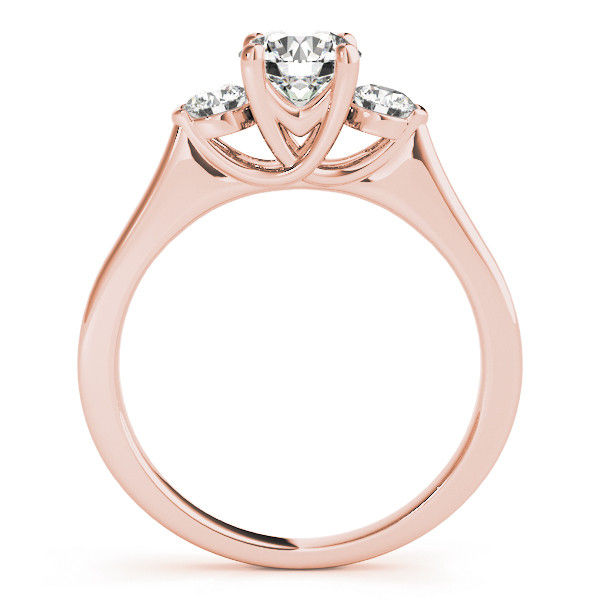 Thumbnail: 14KT Gold Three Stone Diamond Engagement Ring