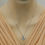 Thumbnail: 14kt Gold Swiss Blue Topaz ColorStone and  Diamond Necklace