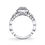 Thumbnail: 14kt Gold Halo Moissanite Engagement Ring