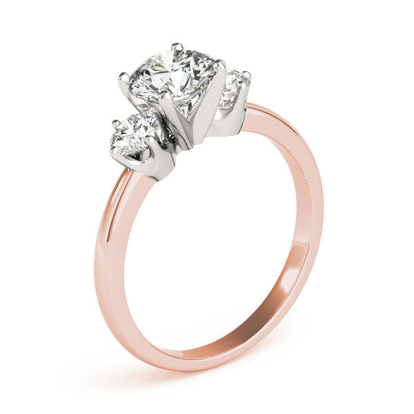 Thumbnail: 14KT Gold Three Stone Diamond Engagement Ring