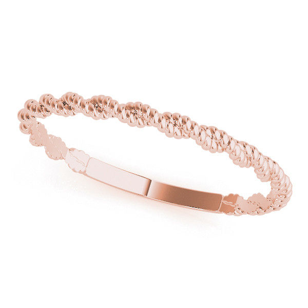 Thumbnail: 14kt Gold Stackable DiamondWedding Band