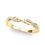 Thumbnail: 14kt Gold Diamond Ladies Twist Design Wedding Band