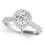 Thumbnail: 14KT Gold Pave Diamond Engagement Ring