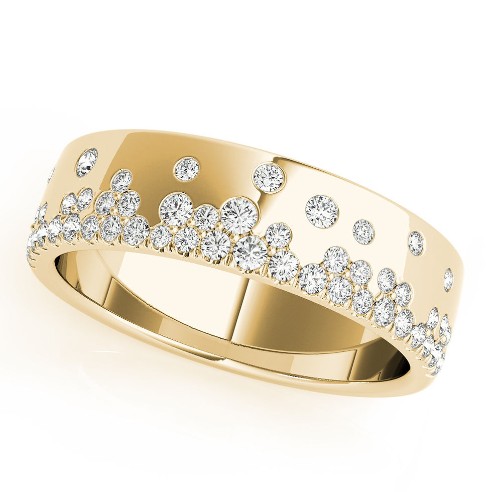 Thumbnail: 14kt Gold Fashion Diamond Ring.