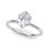 Thumbnail: 14kt Gold Oval Cut Solitaire Engagement Ring