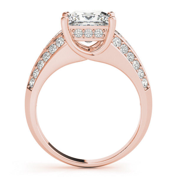 Thumbnail: 14kt Gold Multi Row Diamond Engagement Ring