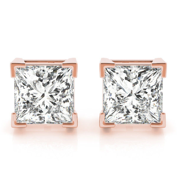 Thumbnail: 14kt Gold Fashion Diamond Earrings