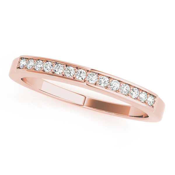 Thumbnail: 14kt Gold Diamond Ladies Channel Set Design Wedding Band