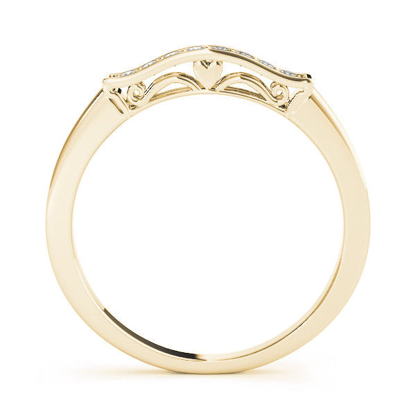 Thumbnail: 14kt Gold Diamond Ladies Channel Set Design Wedding Band