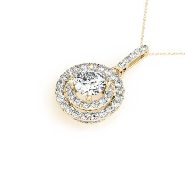 Thumbnail: 14kt Gold Fashion Diamond Necklace