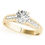 Thumbnail: 14kt Gold Trellis Diamond Engagement Ring
