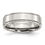 Thumbnail: Chisel Stainless Steel Polished 6mm Ridged Edge Band