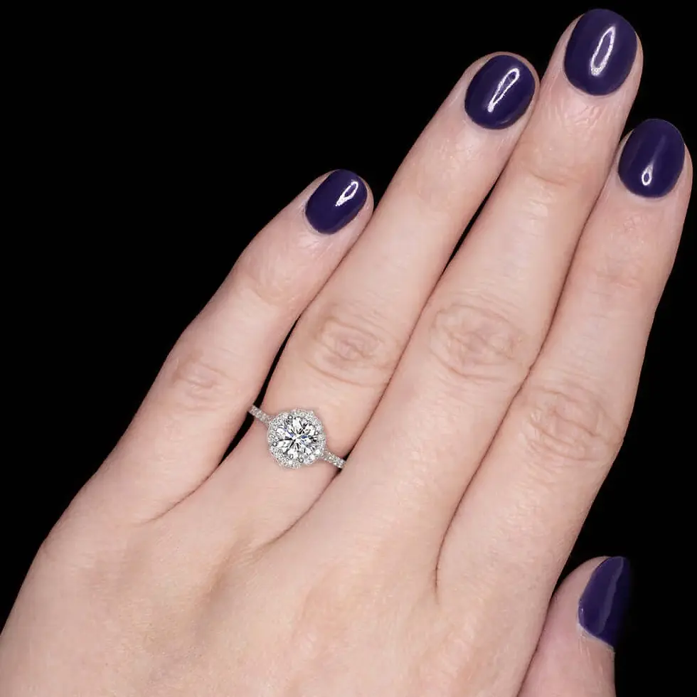 Thumbnail: 14kt Gold Lab Diamond Ready to Go Ring.