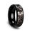 Thumbnail: SMOKESCREEN Black Tungsten Carbide Wedding Ring With Engraved Digital Camouflage