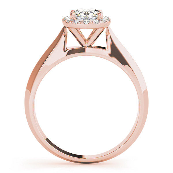 Thumbnail: 14kt Gold Halo Diamond Engagement Ring.