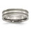 Thumbnail: Chisel Titanium Brushed and Polished 6mm Grooved Band