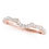Thumbnail: 14kt Gold Diamond Ladies Curved Wedding