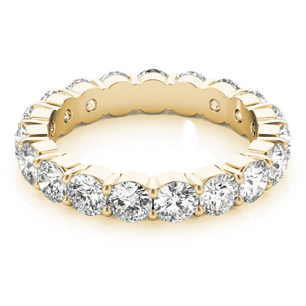 Thumbnail: 14kt Gold Diamond Ladies Eternity Design Wedding Band