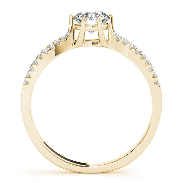 Thumbnail: 14kt Gold Multi Row Diamond Engagement Ring
