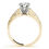 Thumbnail: 14kt Gold Art Deco Vintage Style Diamond Engagement Ring.