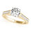 Thumbnail: 14kt Gold Art Deco Vintage Style Diamond Engagement Ring.