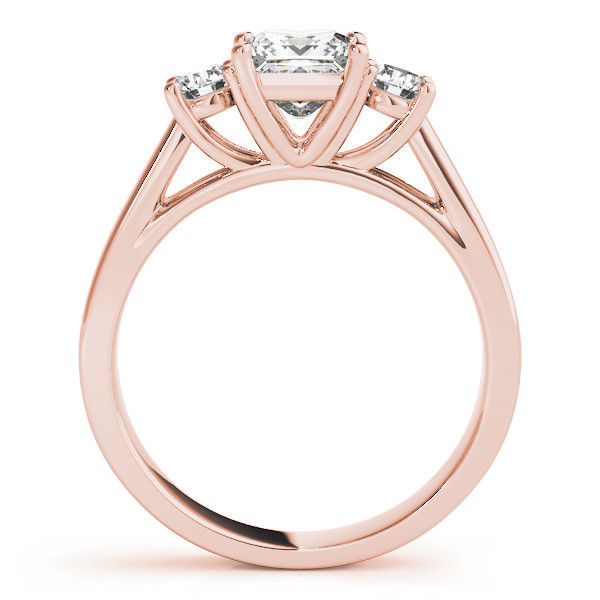 Thumbnail: 14KT Gold Three Stone Diamond Engagement Ring